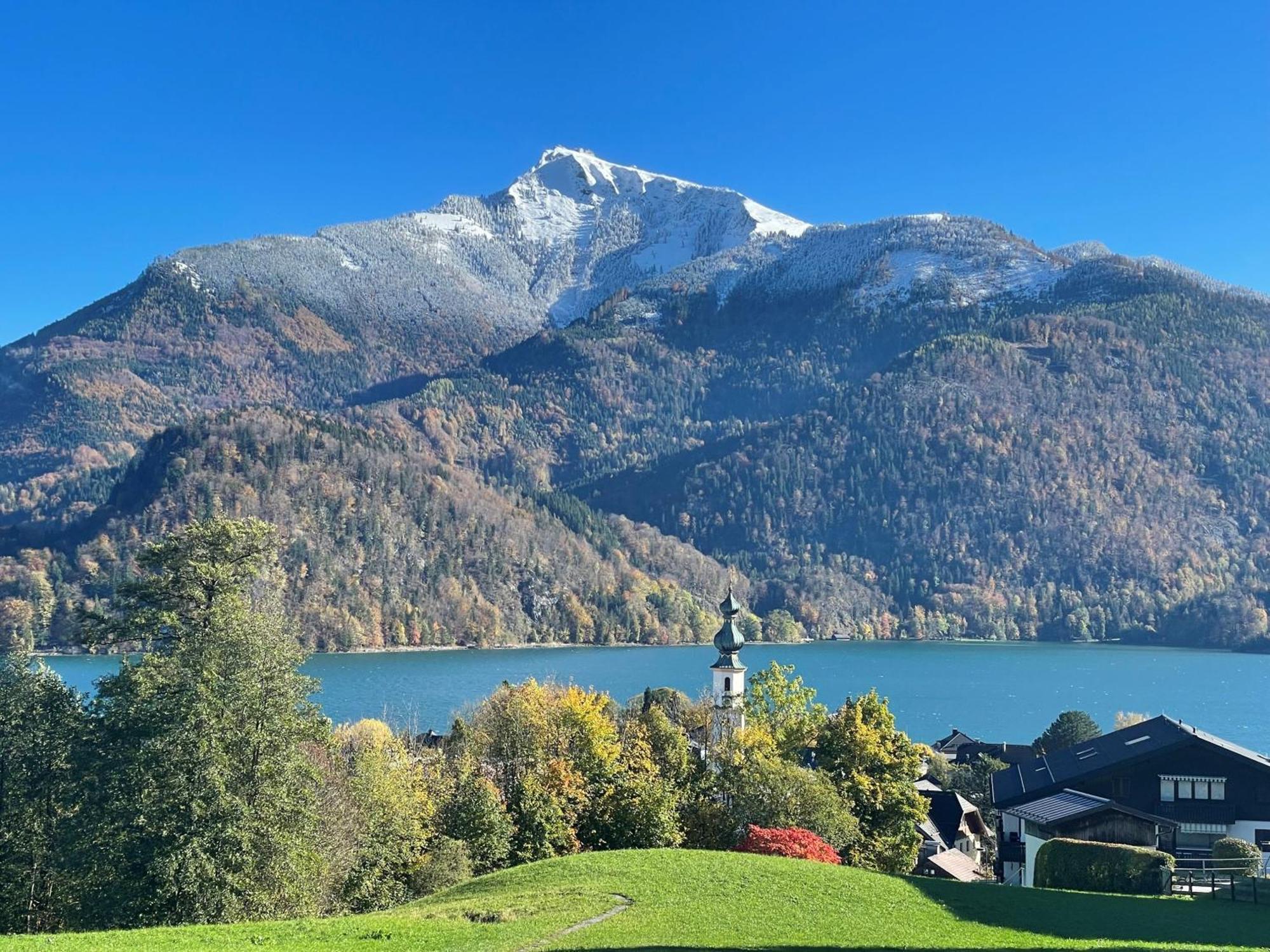 Ferienwohnung Schossleitner - Der Wohlfuehl-Ansitz Am Wolfgangsee Mit Weitblick Sankt Gilgen Extérieur photo